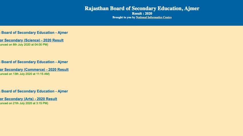 RBSE 10th Result 2020: Date, time, list of websites, how to check Rajasthan Board class 10 result at rajresults.nic.in 