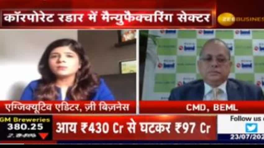 BEML likely to have a strong order book of Rs 16,000 crore by end of FY21: DK Hota, CMD
