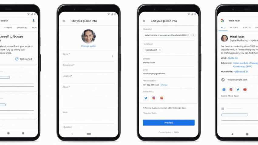 Now, you can create virtual visiting cards in India using new feature by Google: Here is how  