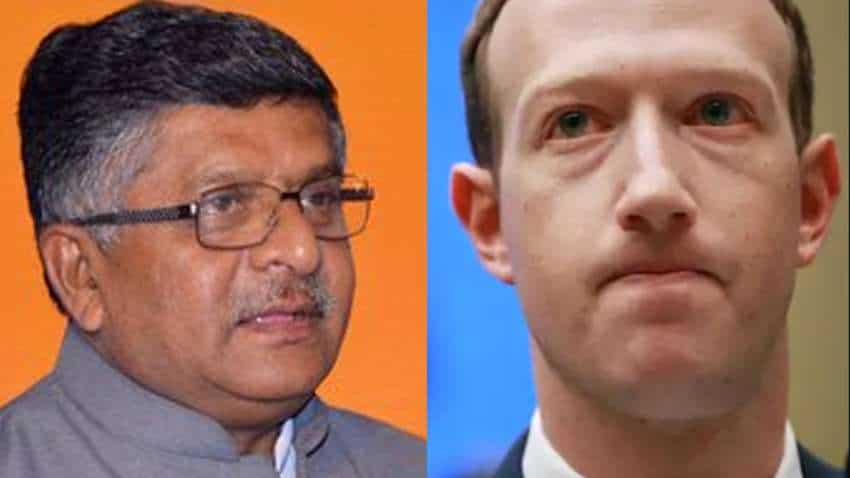 IT Minister Ravishankar Prasad shoots off letter to Facebook CEO Mark Zuckerberg IT Minister Ravishankar Prasad shoots off letter to Facebook CEO Mark Zuckerberg