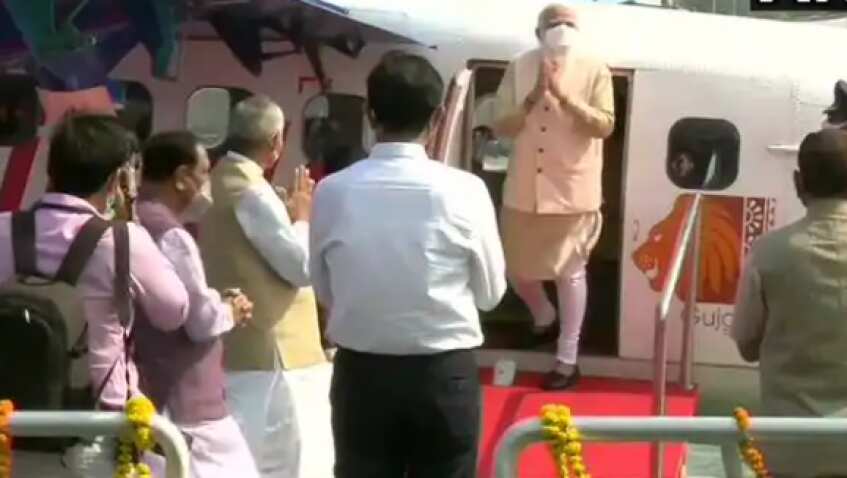 PM Narendra Modi inaugurates seaplane service, boards first flight to Sabarmati