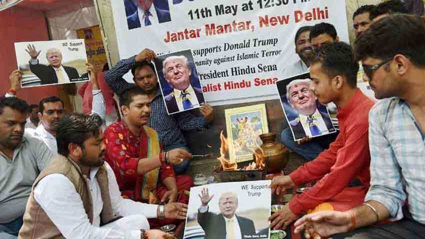 US elections 2020: Hindu Sena offers &#039;yajna&#039; for Donald Trump victory with mantras, ghee, fire and more 