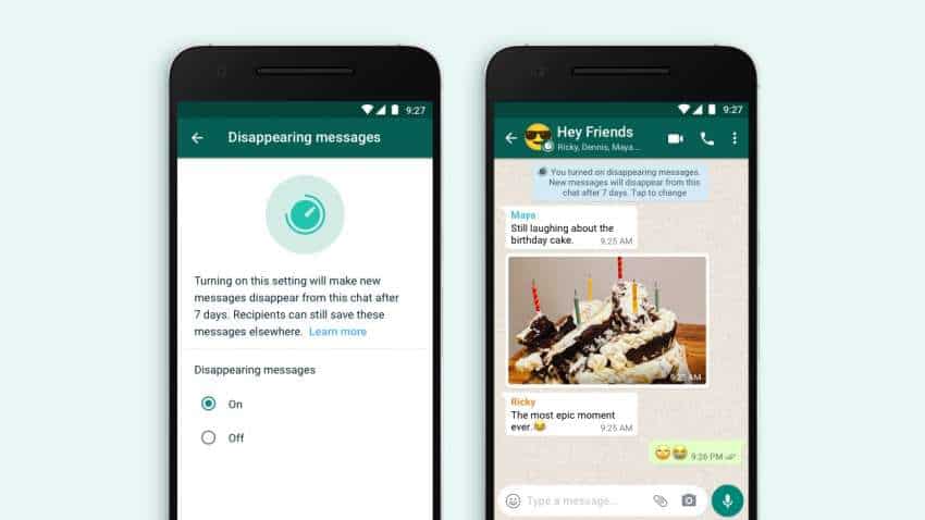WhatsApp will now allow you to send messages that will disappear after 7 days WhatsApp will now allow you to send messages that will disappear after 7 days