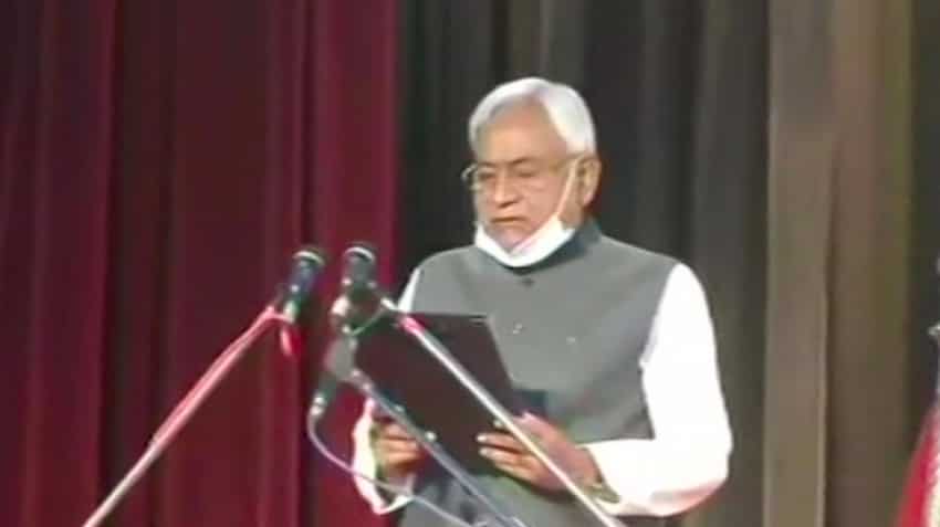 Nitish Kumar takes oath as Bihar chief minister for seventh time Nitish Kumar takes oath as Bihar chief minister for seventh time