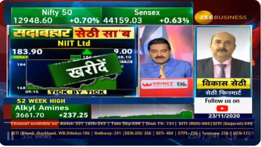 In chat with Anil Singhvi, analyst Vikas Sethi picks NIIT as a top buy; this education sector stock promises high returns