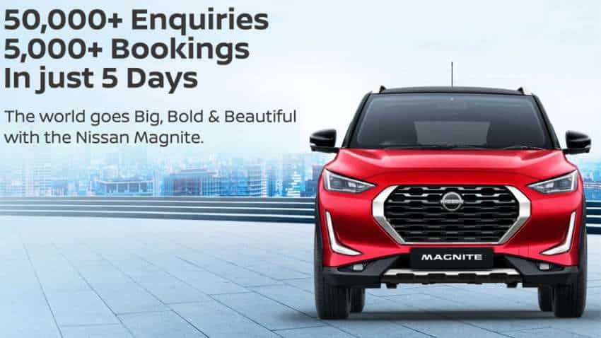 Amazing! Nissan Magnite bookings crossed 5000 in just 5 days; See price, finance scheme, specifications here Amazing! Nissan Magnite bookings crossed 5000 in just 5 days; See price, finance scheme, specifications here