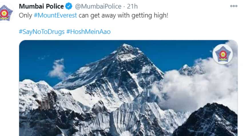 &#039;Only Mount Everest can get away with getting high&#039;: Mumbai Police&#039;s quirky tweet leaves Twitterati in splits #HoshMeinAao