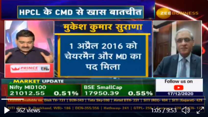 In chat with Anil Singhvi, MK Surana, CMD, HPCL says planning to increase focus on city gas distribution 