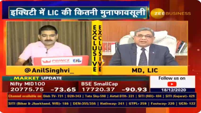 LIC MD Mukesh Gupta speaks to Anil Singhvi, says profit booking from sale of equities in fiscal was Rs 29,000 cr, highest ever for insurer