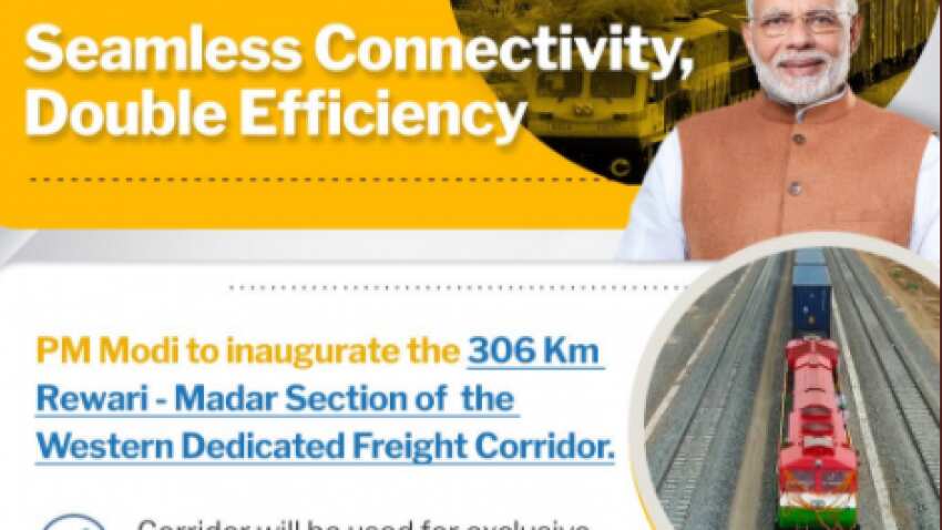 Rewari-Madar section freight corridor inauguration: PM Narendra Modi to dedicate the new stretch, world&#039;s first double stack container train to nation today