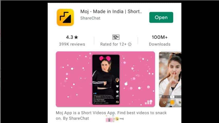 TikTok, Chingari Short Video rival Moj App surpasses 100 mn downloads on Google Play Store in just 6 months