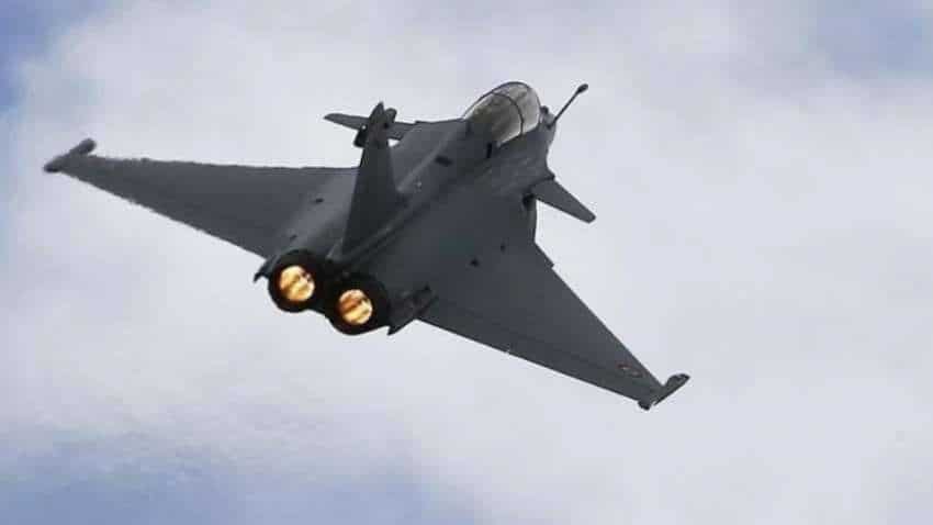 Three Rafale combat jets land at IAF base from France (Ld) Three Rafale combat jets land at IAF base from France (Ld)