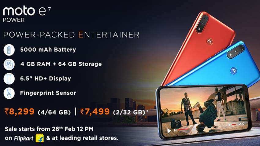 Motorola launches Moto e7 Power smartphone in India at starting price of Rs 7,499 | Check all features here