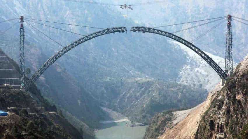 India's Marvel! World's highest rail bridge arch on Chenab in Jammu and Kashmir nears completion, says Piyush Goyal India's Marvel! World's highest rail bridge arch on Chenab in Jammu and Kashmir nears completion, says Piyush Goyal