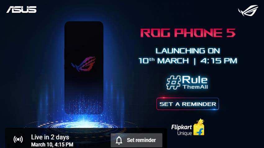 Asus ROG Phone 5 set to launch in India on March 10: Here's all