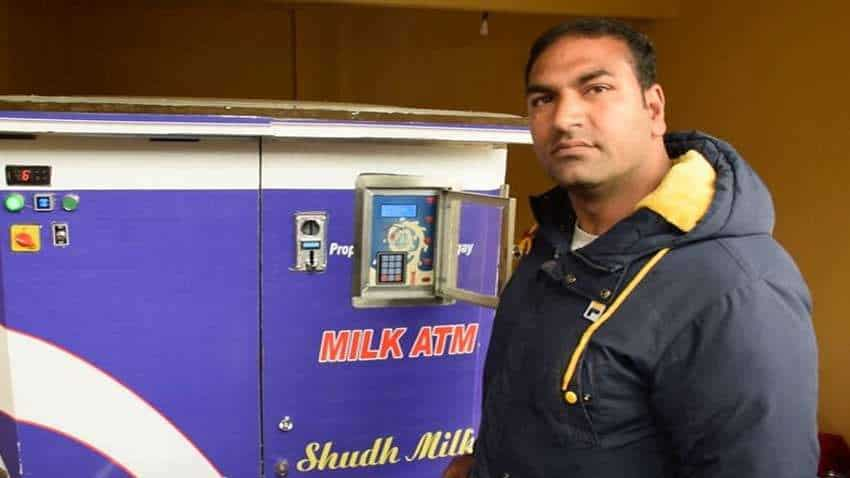 Pulwama in Kashmir gets first &#039;&#039;Milk ATM&#039;&#039;