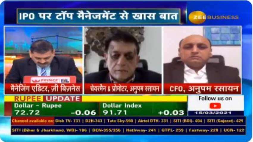 Exclusive: Anupam Rasayan Chairman Kiran Patel and CFO Afzal Malkani speak to Anil Singhvi; talk about IPO, debt and business outlook