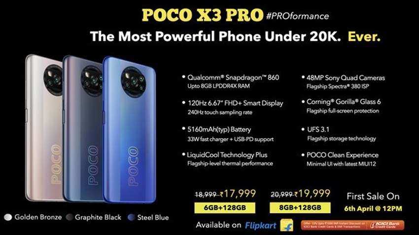 Poco X3 Pro first sale in India starts today: Check price, bank offers, features and more Poco X3 Pro first sale in India starts today: Check price, bank offers, features and more
