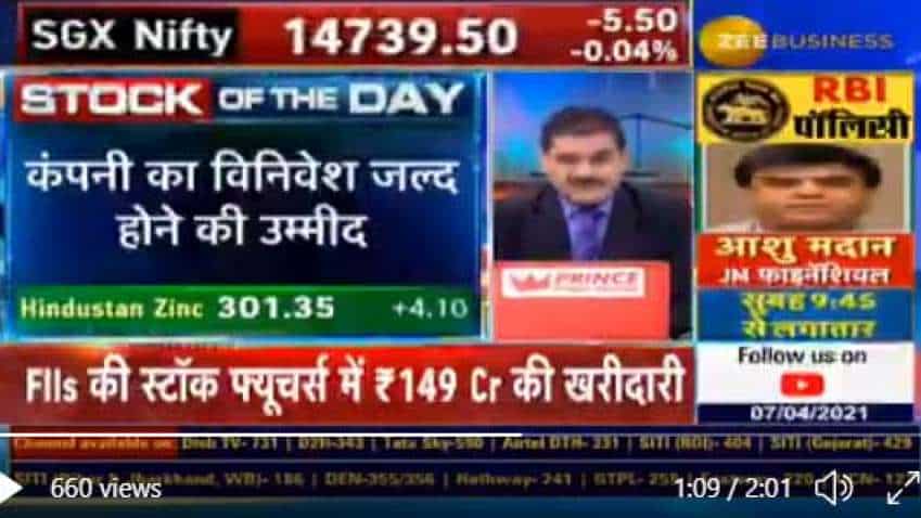 Stock of the day: Anil Singhvi picks Hindustan Zinc; here is the reason why Stock of the day: Anil Singhvi picks Hindustan Zinc; here is the reason why
