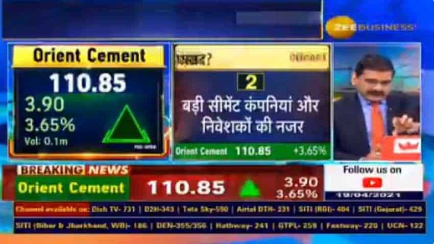 SIP STOCK: Anil Singhvi picks Orient Cement, says investors must make it part of their portfolio SIP STOCK: Anil Singhvi picks Orient Cement, says investors must make it part of their portfolio