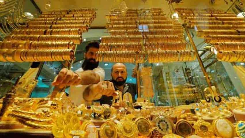 Gold Price today-April 20: Yellow metal down Rs 123 on MCX; check rates in Delhi, Mumbai, Hyderabad and Chennai Gold Price today-April 20: Yellow metal down Rs 123 on MCX; check rates in Delhi, Mumbai, Hyderabad and Chennai