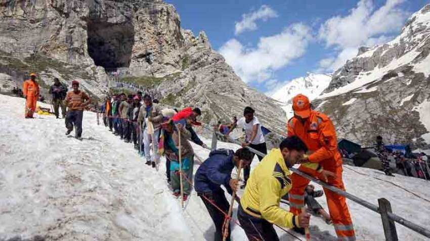 Amarnath Yatra registration suspended; window to register for 56 day-yatra to reopen after assessing Covid-19 situation on later date Amarnath Yatra registration suspended; window to register for 56 day-yatra to reopen after assessing Covid-19 situation on later date