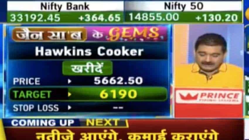 Stocks to Buy With Anil Singhvi: Hawkins Cookers is Sandeep Jain pick today Stocks to Buy With Anil Singhvi: Hawkins Cookers is Sandeep Jain pick today