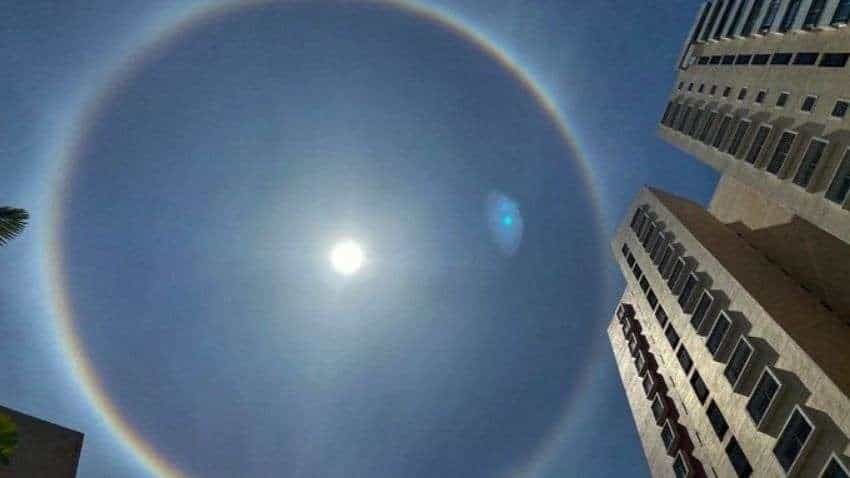 Bangalore Sun Halo Rainbow: AMAZING PICS! You won&#039;t believe your eyes what happened in Bengaluru