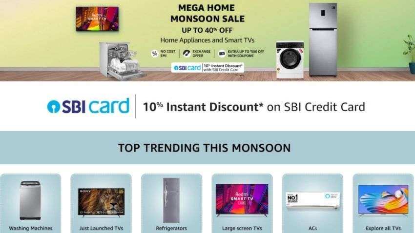 Amazon.in announces new sale! Amazon Mega Home Monsoon Offer: Customer to get THESE benefits; check dates, timings, discounts, exchange offers, top deals and other details Amazon.in announces new sale! Amazon Mega Home Monsoon Offer: Customer to get THESE benefits; check dates, timings, discounts, exchange offers, top deals and other details