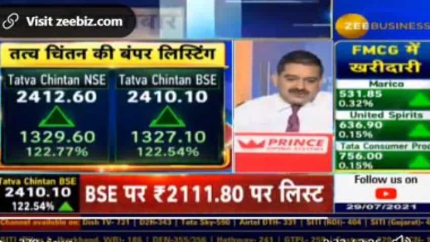 Tatva Chintan Pharma Chem shares listing gain: Stock makes stellar market debut with nearly 120% premium – Check Anil Singhvi's STRATEGY going forward Tatva Chintan Pharma Chem shares listing gain: Stock makes stellar market debut with nearly 120% premium – Check Anil Singhvi's STRATEGY going forward