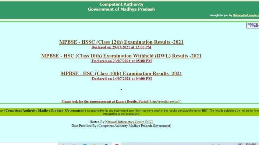 MP Board MPBSE  class 12 Result 2021 ANNOUNCED, NO student FAILED - see where, how to CHECK DECLARED results
