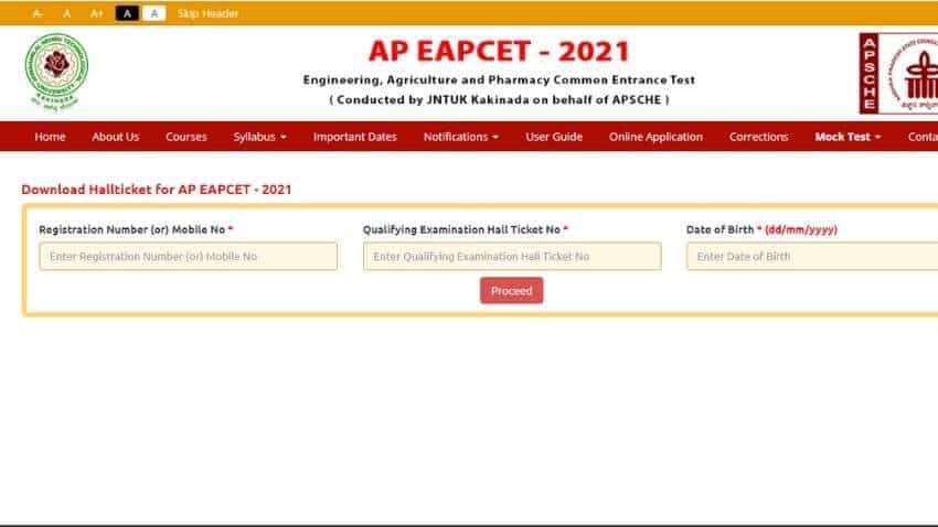 AP EAMCET Hall ticket 2021 RELEASED at sche.ap.gov.in; follow THESE steps to DOWNLOAD - Check exam dates and other DETAILS here