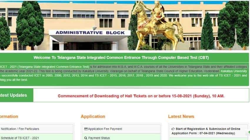 TS ICET 2021 hall ticket AVAILABLE for DOWNLOAD on THIS DATE, last date for registration EXTENDED - Check exam date and other DETAILS here