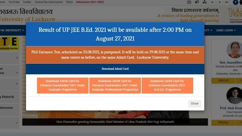 UP BEd JEE 2021 results to be DECLARED TODAY at lkouniv.ac.in; check TIME, step-by-step guide to DOWNLOAD 