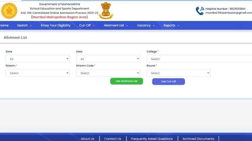 Maharashtra 11th Admission FYJC Merit List 2021: See how to CHECK region-wise ALLOTMENT LIST - FULL PROCESS here