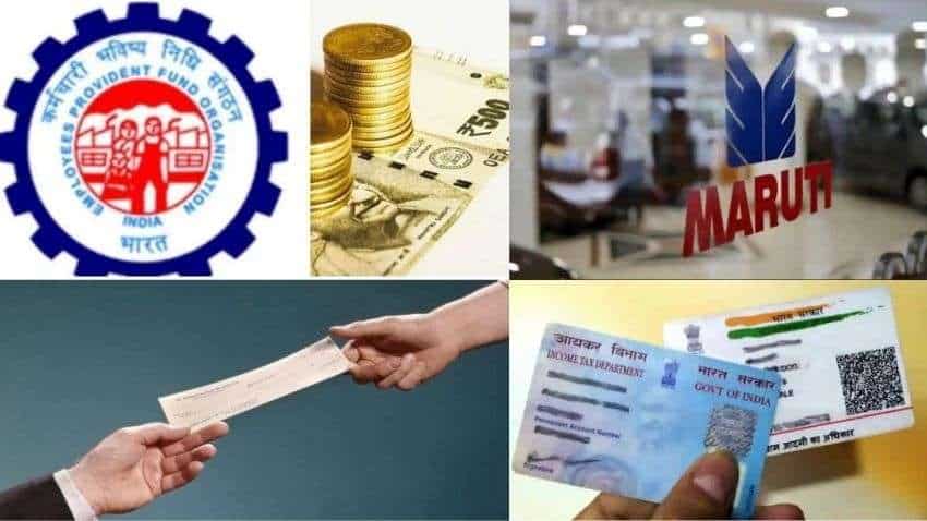 New PF and cheque rules, gas cylinder price, car insurance, Aadhaar-PAN linking, Maruti Suzuki car rates - KNOW MAJOR CHANGES happening from TODAY New PF and cheque rules, gas cylinder price, car insurance, Aadhaar-PAN linking, Maruti Suzuki car rates - KNOW MAJOR CHANGES happening from TODAY