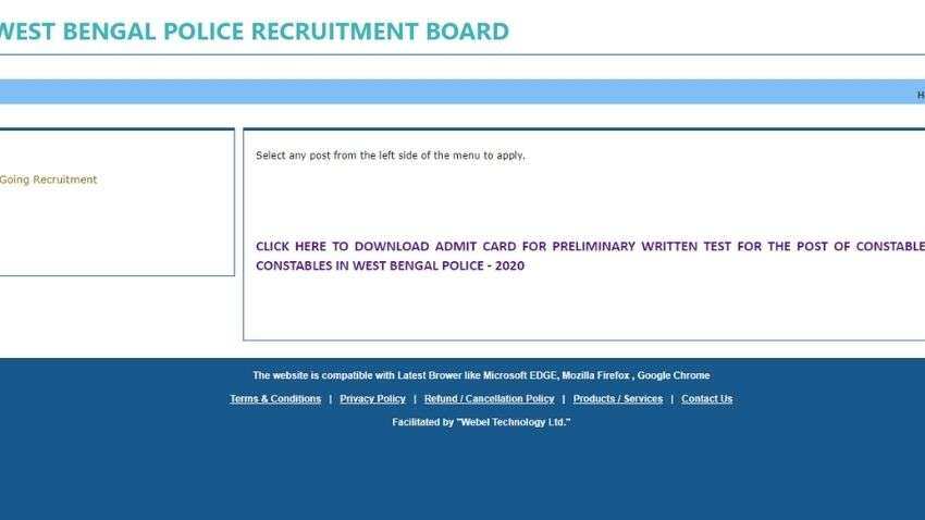 West Bengal Police Constable admit card RELEASED at wbpolice.gov.in, follow this step-by-step guide to DOWNLOAD - Check exam date and other details here West Bengal Police Constable admit card RELEASED at wbpolice.gov.in, follow this step-by-step guide to DOWNLOAD - Check exam date and other details here