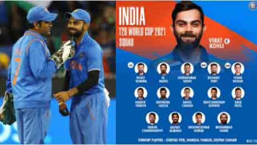 India T20 World Cup squad 2021: ANNOUNCED! Ashwin returns, Chahal, Dhawan DROPPED; MS Dhoni appointed MENTOR - Check Virat Kohli-led full squad India T20 World Cup squad 2021: ANNOUNCED! Ashwin returns, Chahal, Dhawan DROPPED; MS Dhoni appointed MENTOR - Check Virat Kohli-led full squad