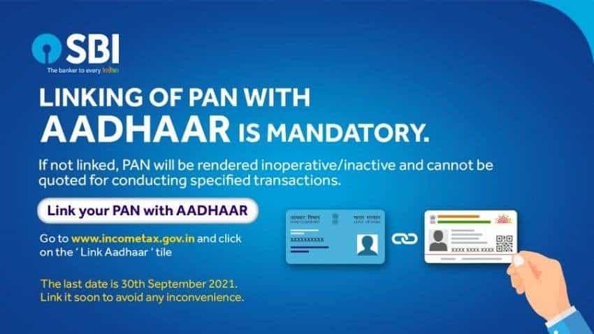 PAN-Aadhaar linking alert! SBI customers will not be able to avail these services if their PAN and Aadhaar are not linked to bank account- Check last date, full process here PAN-Aadhaar linking alert! SBI customers will not be able to avail these services if their PAN and Aadhaar are not linked to bank account- Check last date, full process here