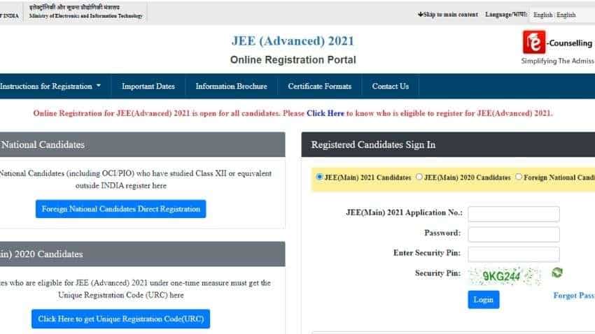 JEE Advanced 2021 registration last date today; check full schedule, see how to view syllabus and previous years&#039; question papers