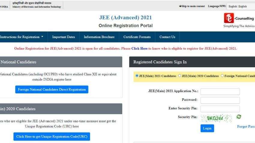 JEE Advanced 2021 registration last date today; check full schedule, see how to view syllabus and previous years&#039; question papers