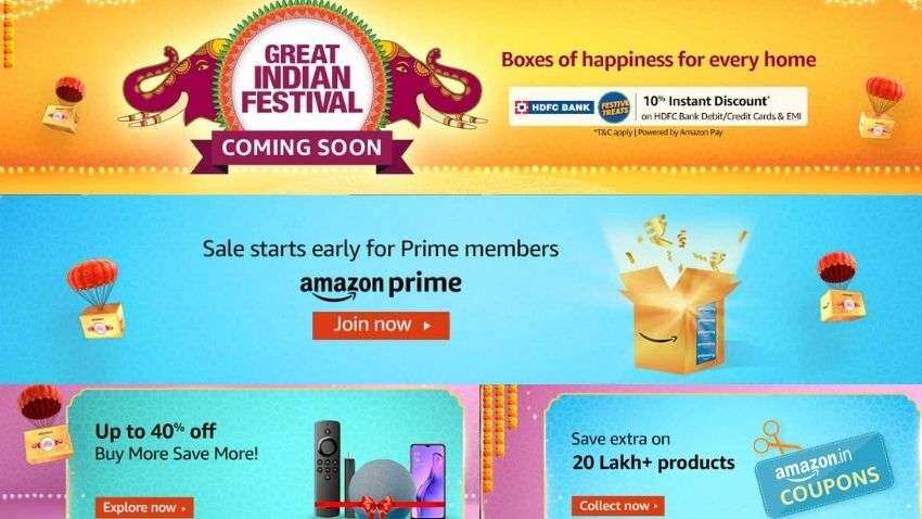 Amazon Great Indian Festival sale announced: 10% instant discount on HDFC cards, big deals on smartphones &amp; more