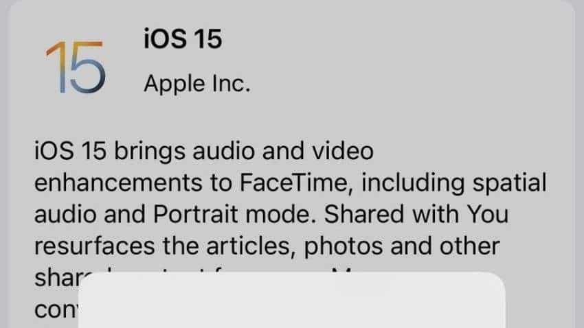 Apple iOS 15 update: Check how to download, compatible iPhones, new features and more
