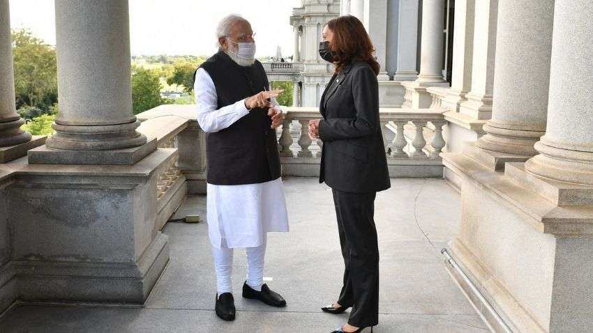 In her first meeting with PM Modi, US VP Harris talks about defending democracies