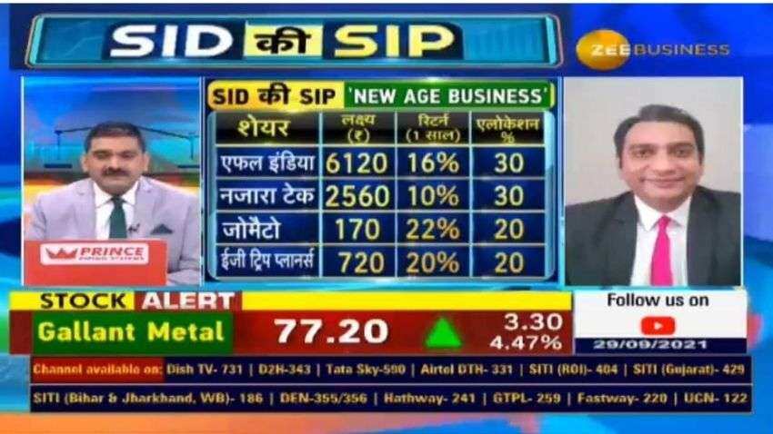 SID Ki SIP: New Age Business stock picks by Siddharth Sedani - Affle India, Nazara Technologies, Zomato, Easy Trip Planners for high returns SID Ki SIP: New Age Business stock picks by Siddharth Sedani - Affle India, Nazara Technologies, Zomato, Easy Trip Planners for high returns