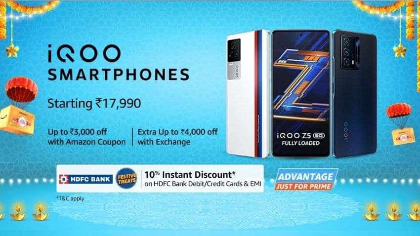 Amazon Great Indian Festival Sale: iQOO announces offers up to Rs 7,500 on smartphones - check details 