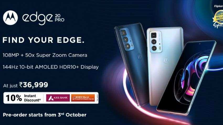 Motorola Edge 20 Pro with 108 MP camera launched at Rs 36,999 in India; check bank offers, availability, specs and more Motorola Edge 20 Pro with 108 MP camera launched at Rs 36,999 in India; check bank offers, availability, specs and more