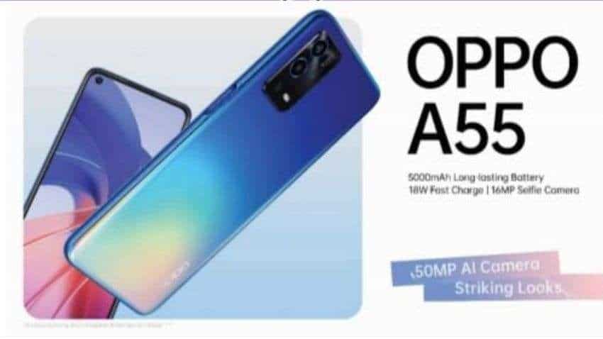 Oppo A55 with 50MP AI triple camera, 5000mAh battery launched at Rs 15,490: Check bank offers, availability and more Oppo A55 with 50MP AI triple camera, 5000mAh battery launched at Rs 15,490: Check bank offers, availability and more