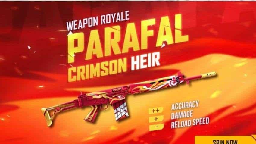Garena Free Fire latest update: Get Crimson Hier Parafal skin and latest Free Fire redeem codes process