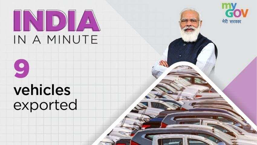 How many vehicles are exported from India per minute? #20YearsOfSevaSamarpan reveals these interesting facts - Check details here